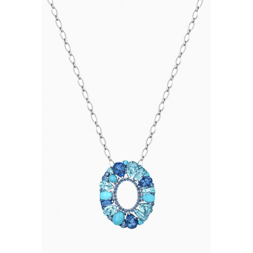 Garrard - Blaze Sapphire Necklace in 18kt White Gold