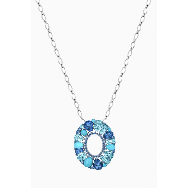 Garrard - Blaze Sapphire Necklace in 18kt White Gold