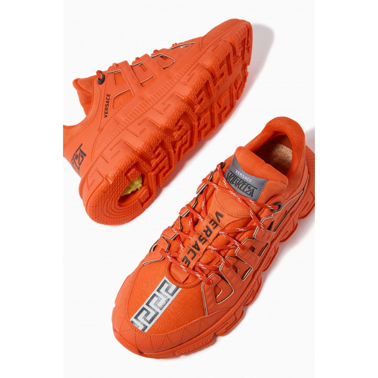 Versace - Trigeca Sneakers in Textile & Leather