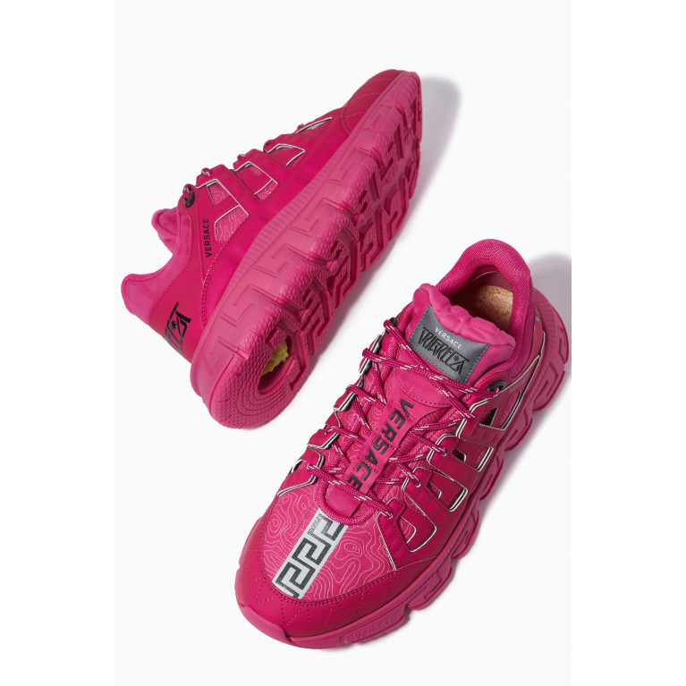 Versace - Trigeca Sneakers in Textile & Leather