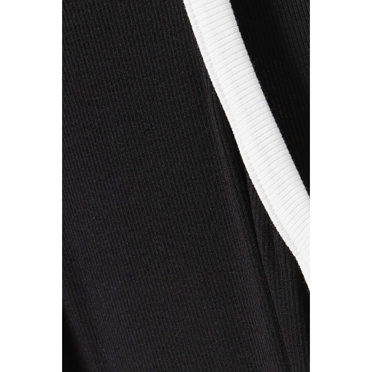 Splits 59 - Kiki Mini Dress in Ribbed Knit Black