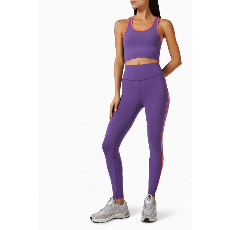 Splits 59 - Amber Airweight High-waist 7/8 Leggings in Jersey Purple