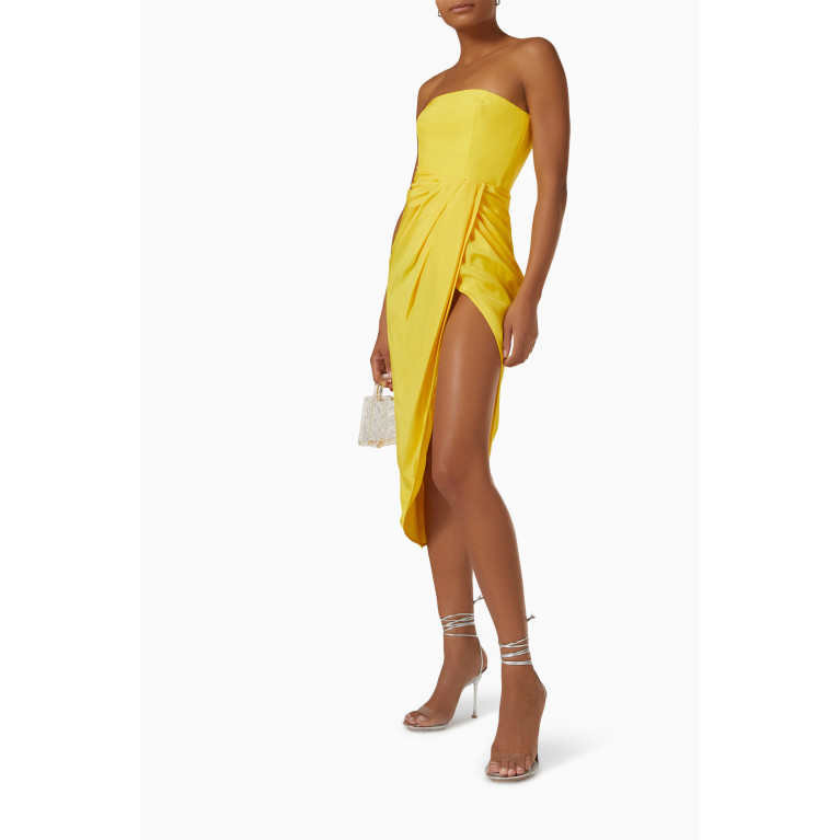 Gauge81 - Lica Asymmetrical Hemline Dress in Silk