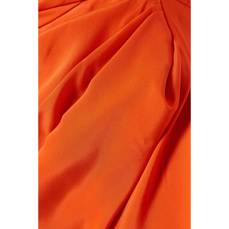 Gauge81 - Naha Mini Dress in Silk Orange