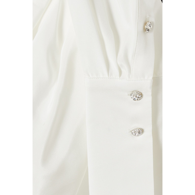 Gauge81 - Naha Mini Dress in Silk White