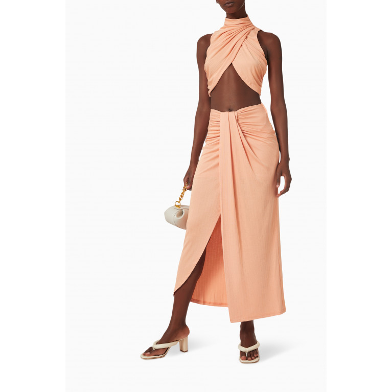 Significant Other - Odelia Draped Maxi Skirt in Viscose-jersey