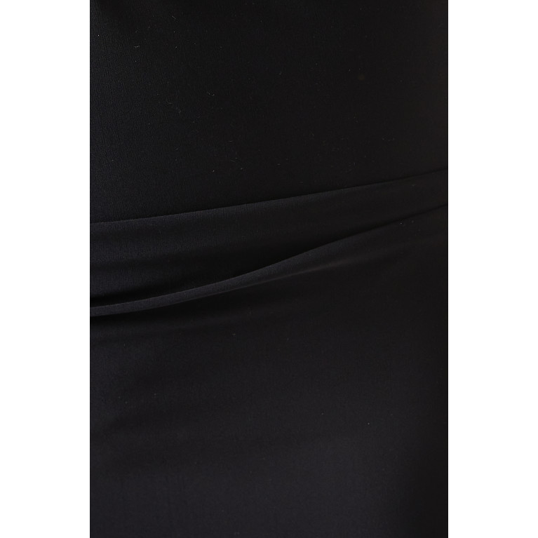 Christopher Esber - Displace Cut-out Maxi Dress in Matte Lycra Black