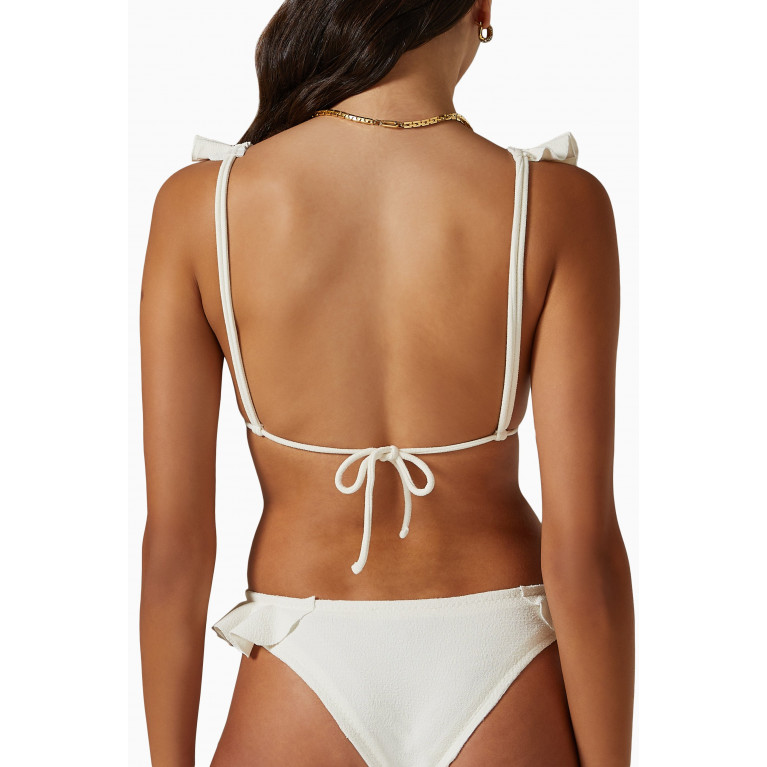Clube Bossa - Laven Bikini Top in Stretch Nylon White