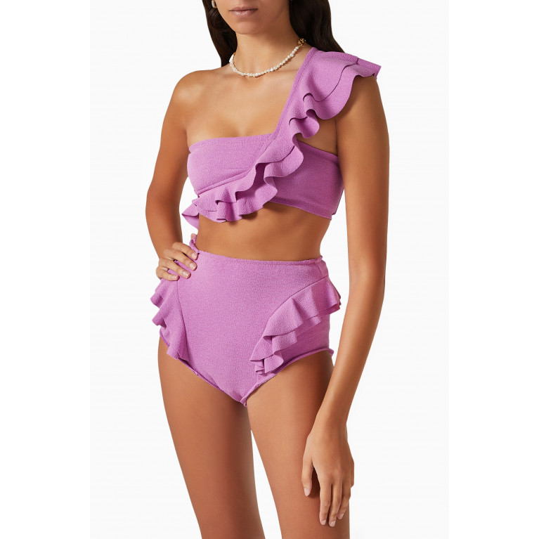 Clube Bossa - Malgosia Bikini Top in Stretch Nylon Purple