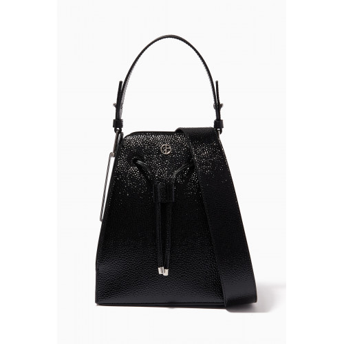 Giorgio Armani - Small Bucket Bag in Pebbled Leather Black