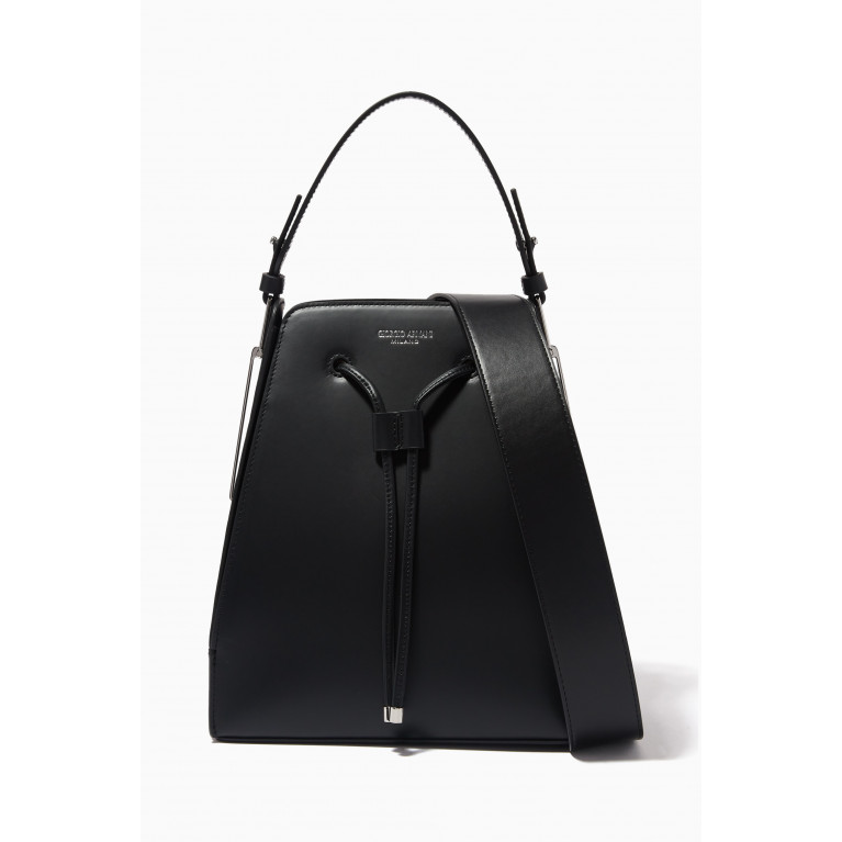 Giorgio Armani - Medium Bucket Bag in Leather Black