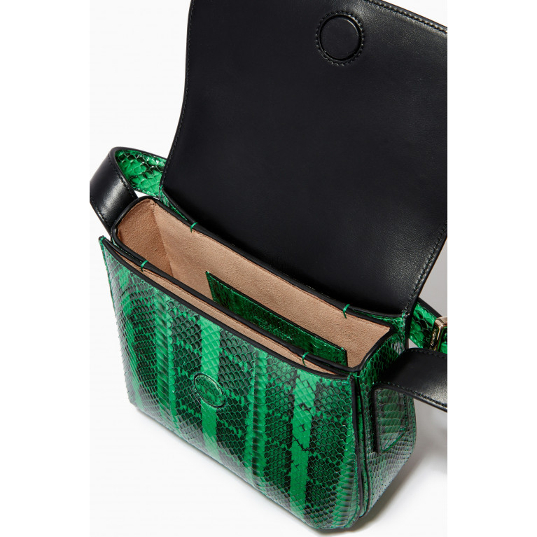Giorgio Armani - La Prima Small Bag in Snake-embossed Leather