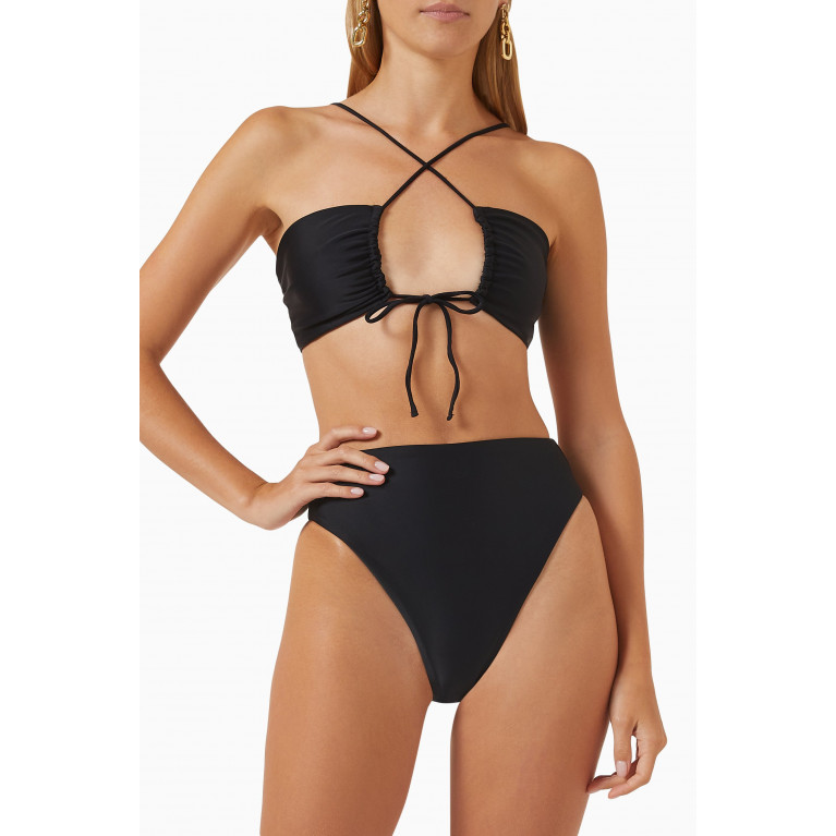 Jade Swim - Livi Bikini Top in LYCRA® Black