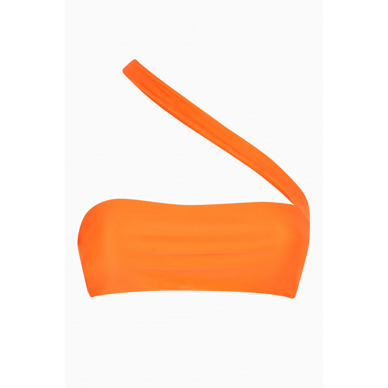 Jade Swim - Halo Bikini Top in LYCRA® Orange