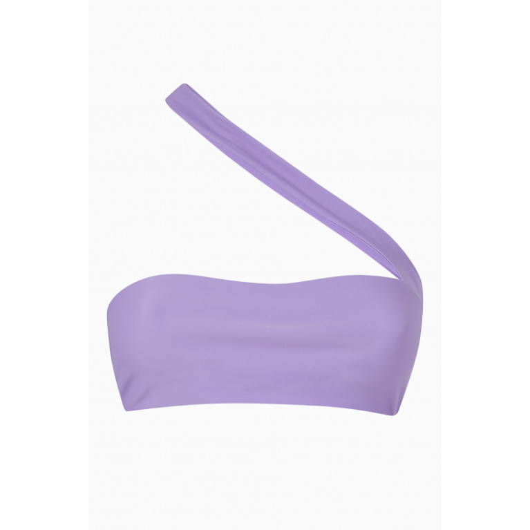 Jade Swim - Halo Bikini Top in LYCRA® Purple