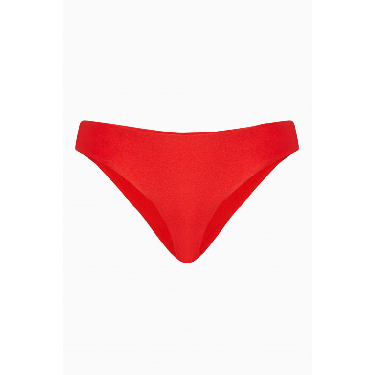 Jade Swim - Lure Bikini Bottoms in LYCRA® Red
