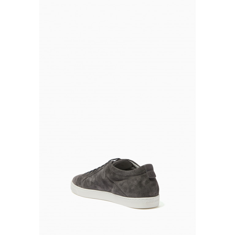 Giorgio Armani - Low-top Sneakers in Suede Grey