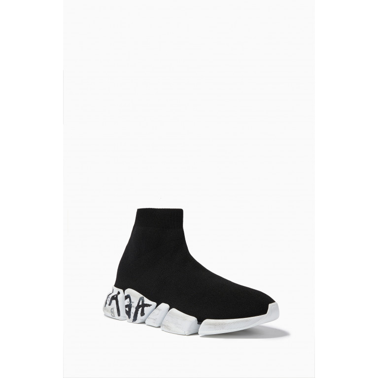 Balenciaga - Speed 2.0 Graffiti Sneakers in Recycled Knit