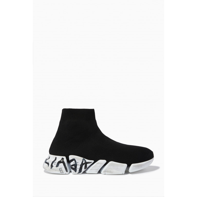 Balenciaga - Speed 2.0 Graffiti Sneakers in Recycled Knit