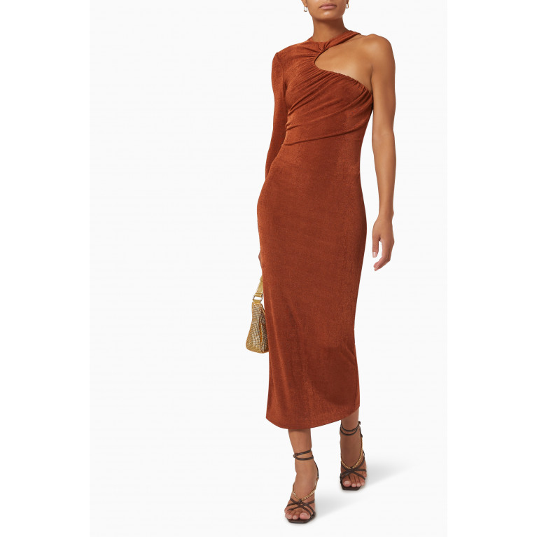 Misha - Asher Dress in Jersey Brown