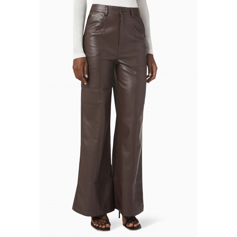 Misha - Ally Pants in Faux Leather