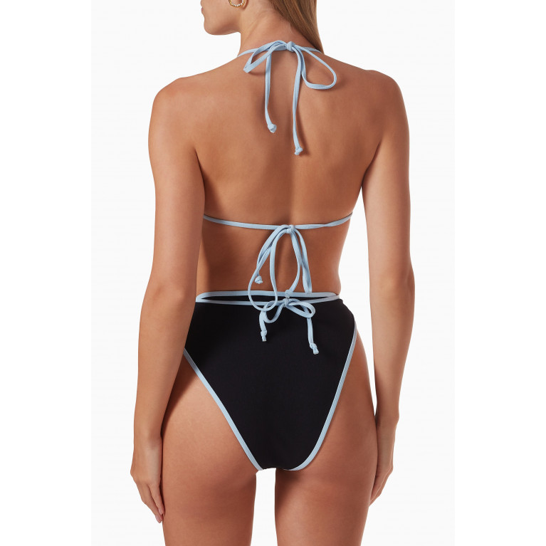 Lisa Marie Fernandez - Triangle Wrap Bikini Set in Stretch Nylon