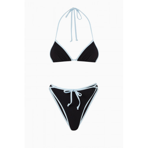Lisa Marie Fernandez - Triangle Wrap Bikini Set in Stretch Nylon