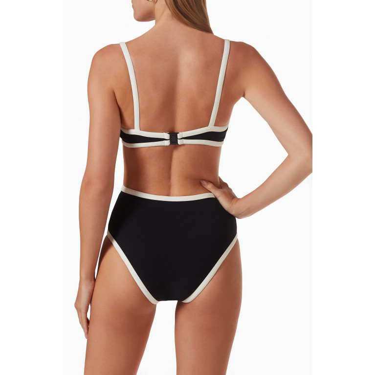 Lisa Marie Fernandez - KK High-waist Bikini Set in Stretch Nylon