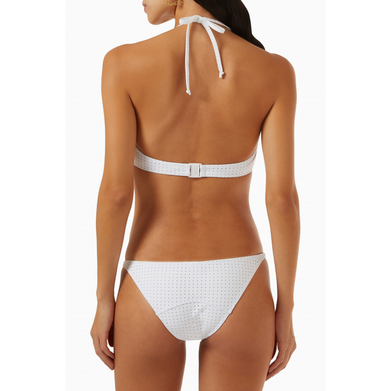 Lisa Marie Fernandez - Amber Bikini Set in Perforated Stretch Nylon