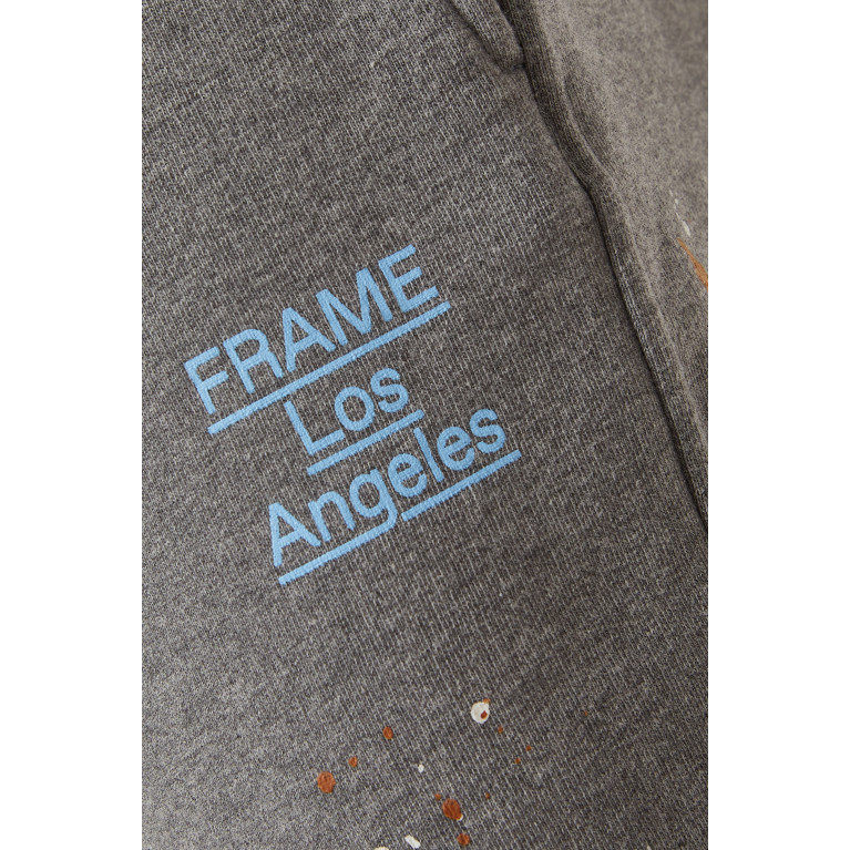 Frame - Logo Splash Paint Sweatshorts in Fleece