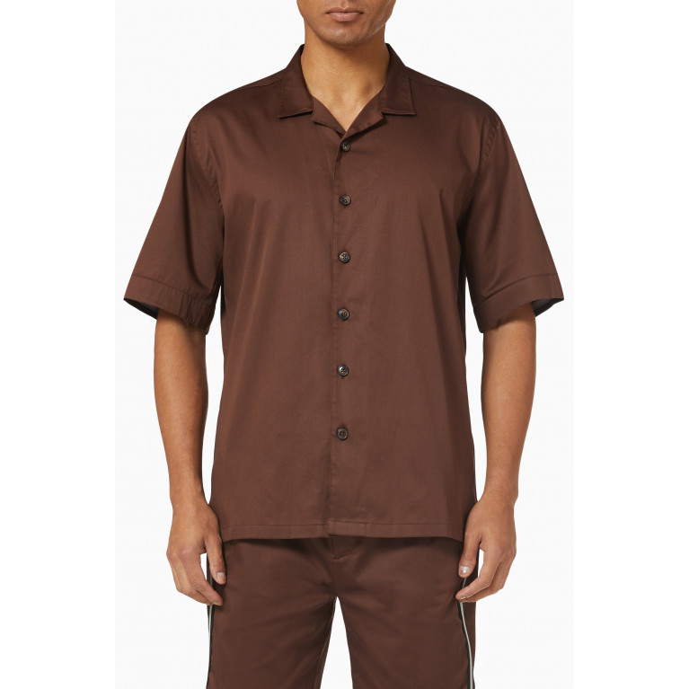 NASS - Monaco Shirt in Twill Brown