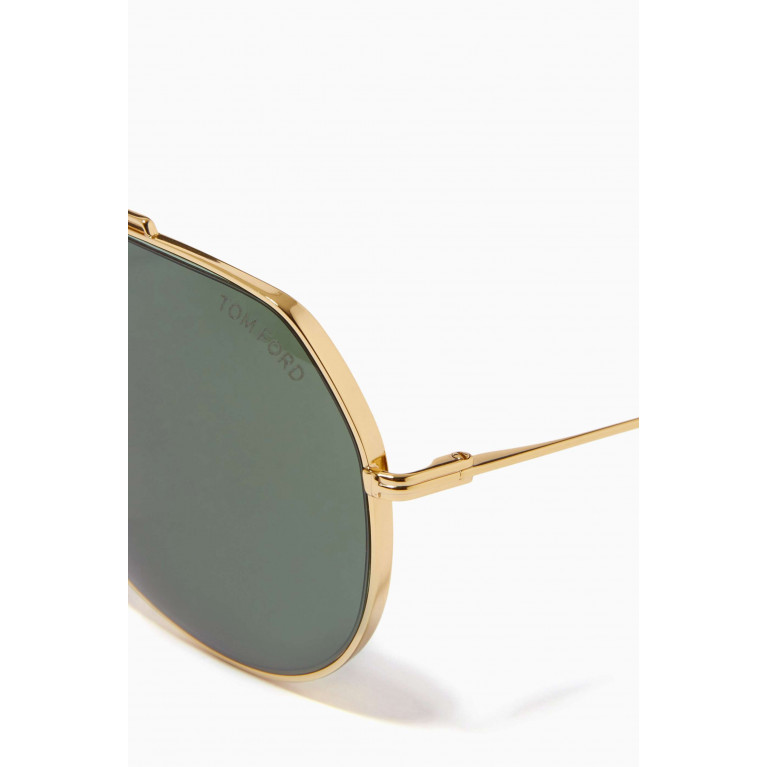 Tom Ford - Clyde Sunglasses in Metal