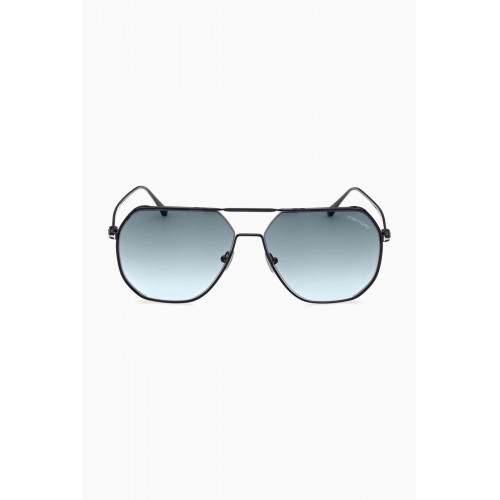 Tom Ford - Oversized Aviator Sunglasses in Metal