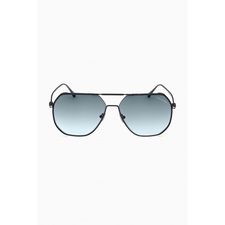 Tom Ford - Oversized Aviator Sunglasses in Metal