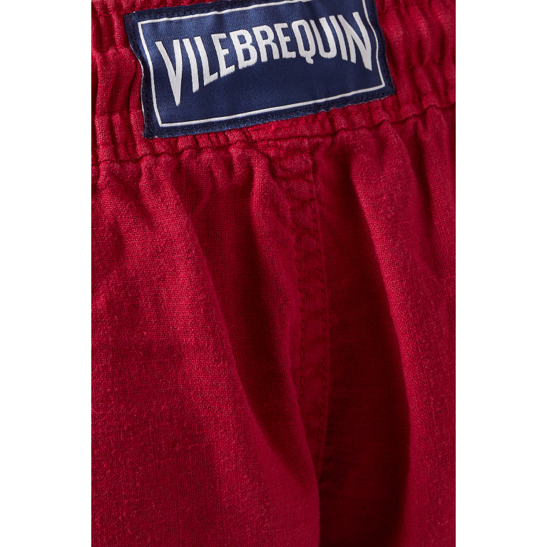 Vilebrequin - Cargo Bermuda Shorts in Linen Red