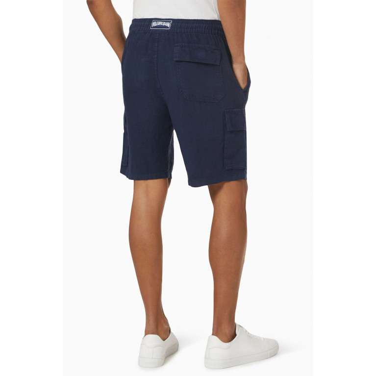 Vilebrequin - Bermuda Shorts in Linen Blue