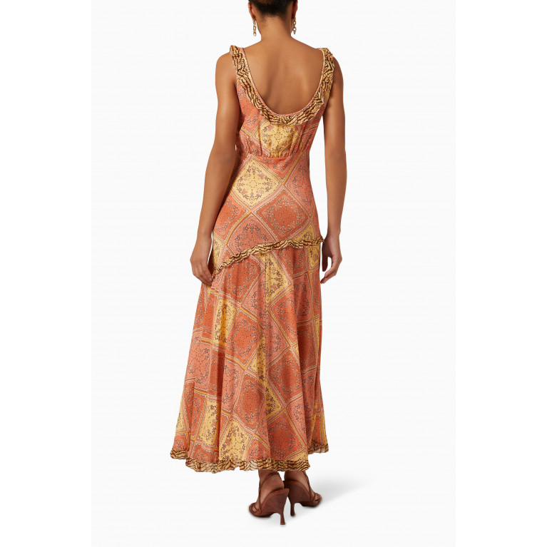RIXO - Barrette Dress in Silk