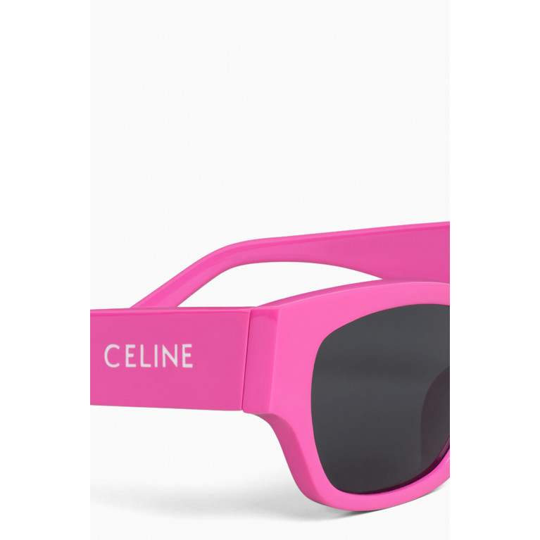 Celine - Square Sunglasses in Acetate Pink
