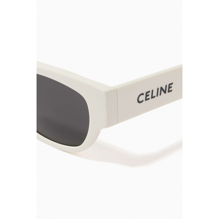 Celine - Square Sunglasses in Acetate White