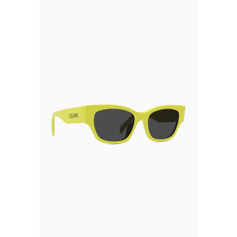 Celine - Square Sunglasses in Acetate Yellow