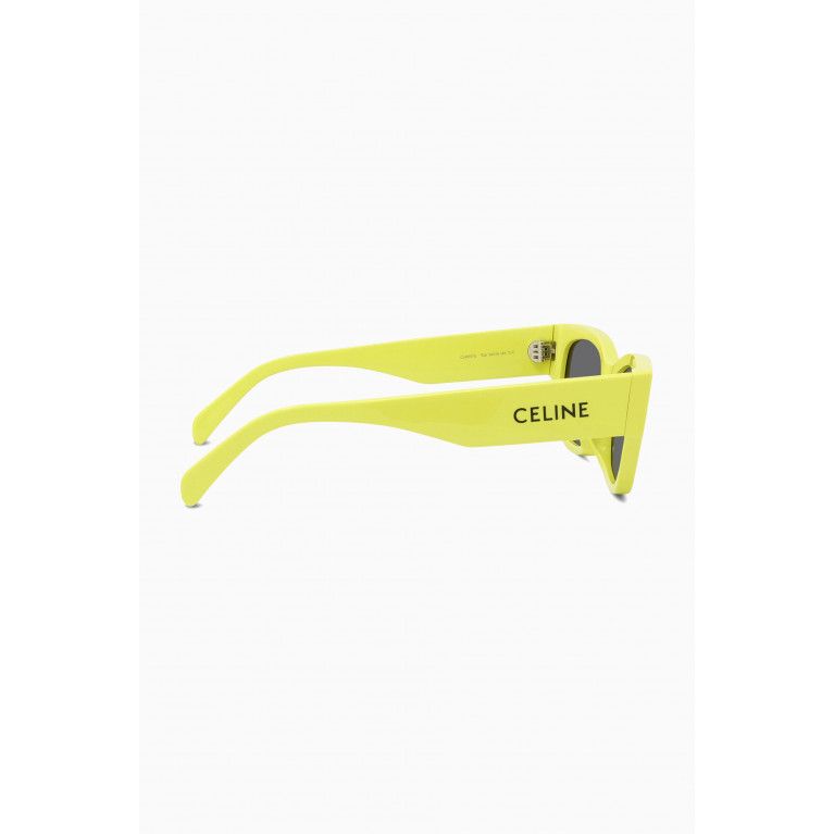 Celine - Square Sunglasses in Acetate Yellow