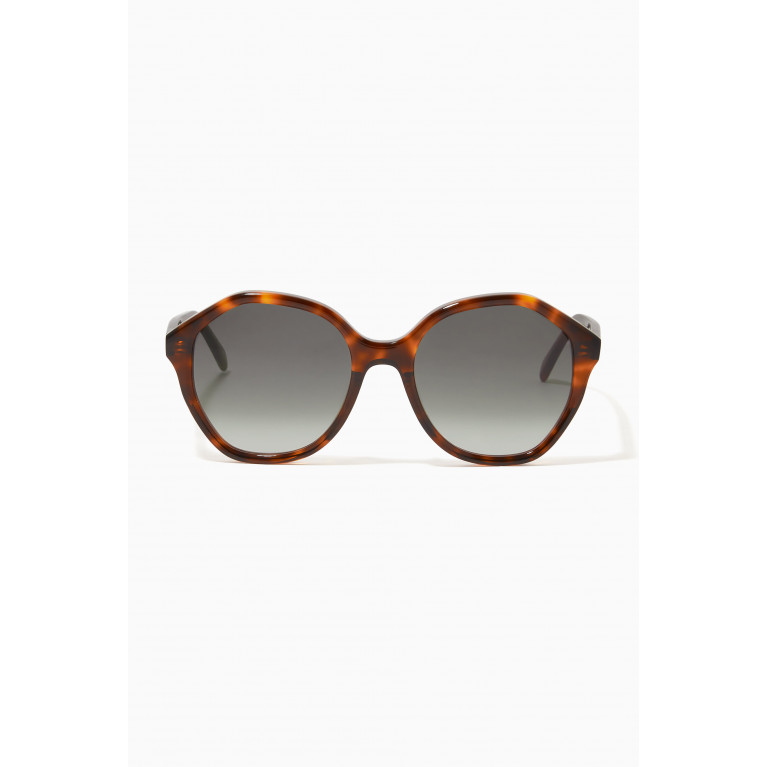 Celine - Round Sunglasses in Acetate Brown