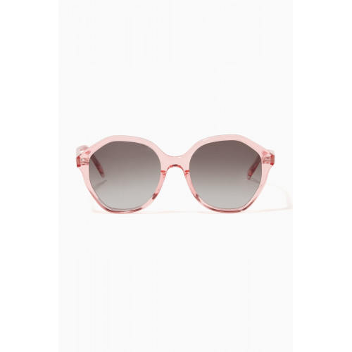 Celine - Round Sunglasses in Acetate Pink