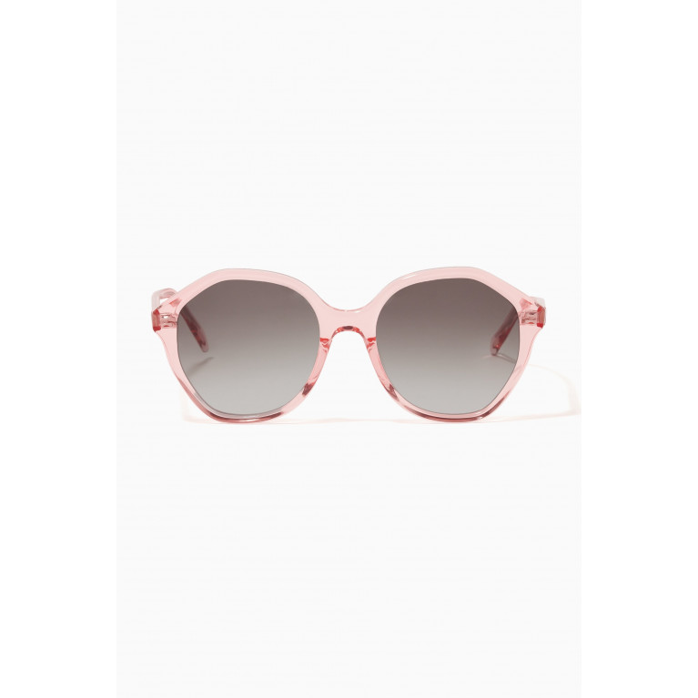 Celine - Round Sunglasses in Acetate Pink