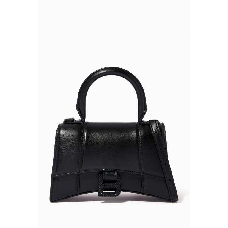 Balenciaga - Hourglass XS Top Handle Bag in Box Calfskin