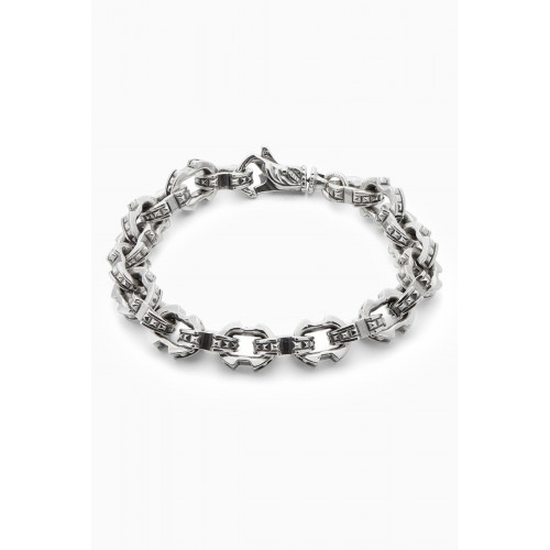 Emanuele Bicocchi - Studded Chain Bracelet in Sterling Silver