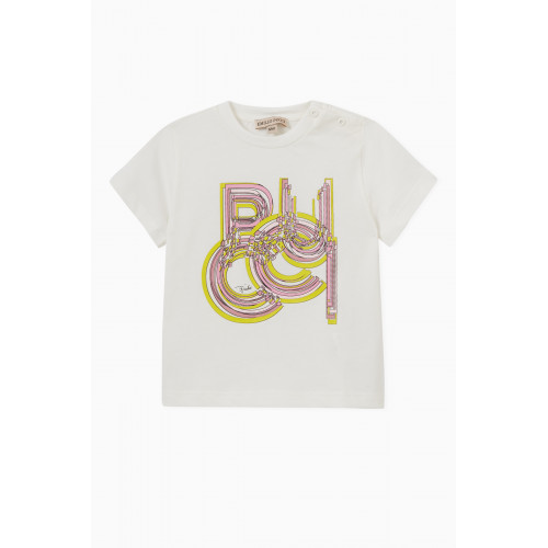 Emilio Pucci - Logo Print T-Shirt in Jersey