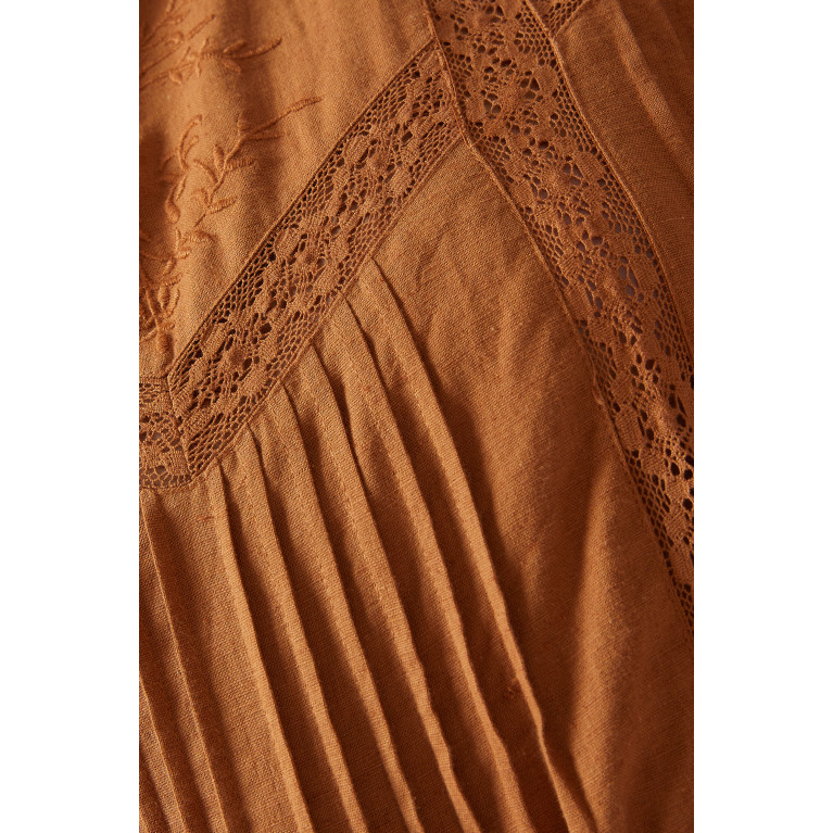 Ministry Of Style - Loom Blouse in Linen Brown