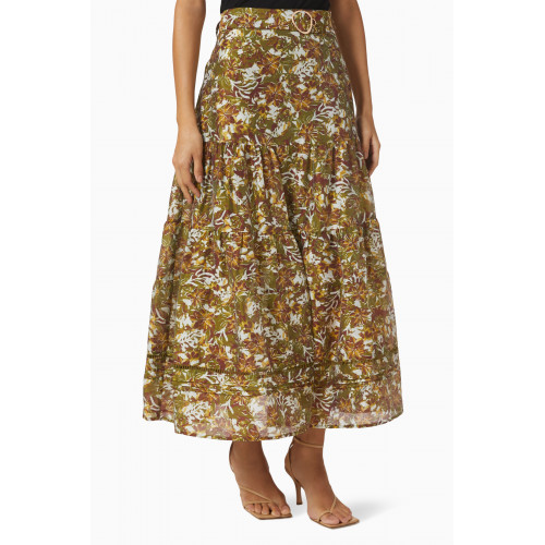 Ministry Of Style - Floral in Disguise Midi Skirt in Viscose