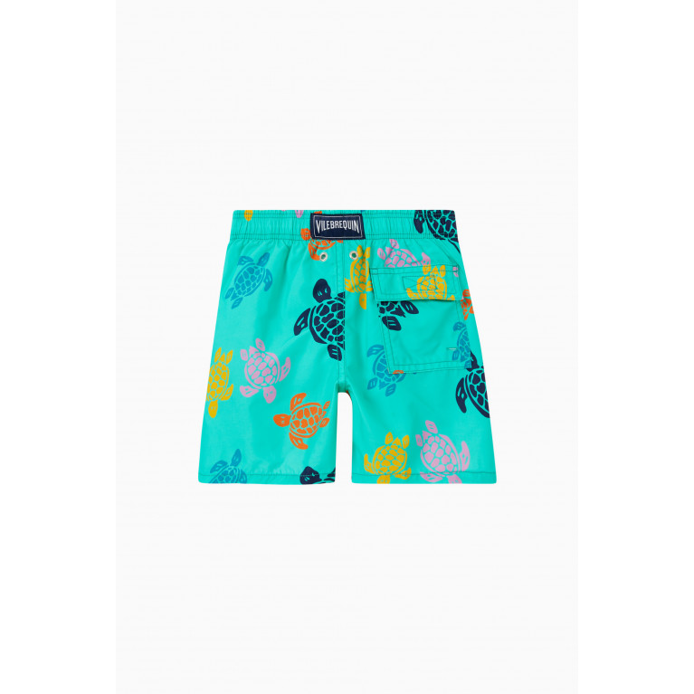 Vilebrequin - Turtle Print Swimming Trunks in Recycled Materials